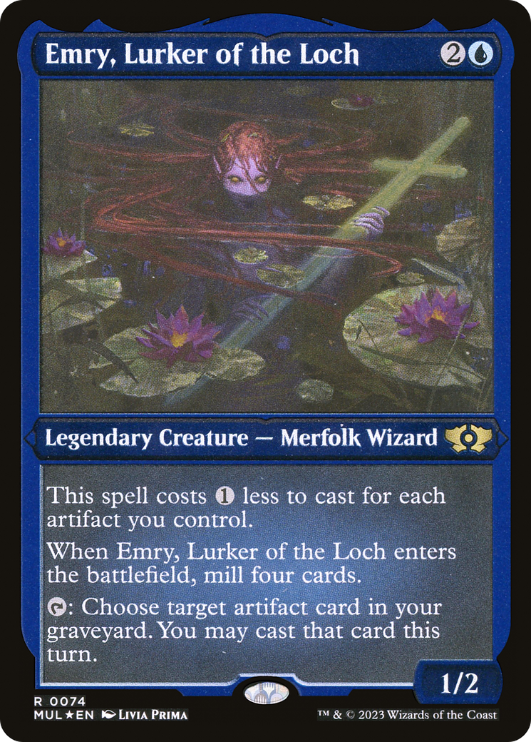 Emry, Lurker of the Loch (Foil Etched) [Légendes multivers] 