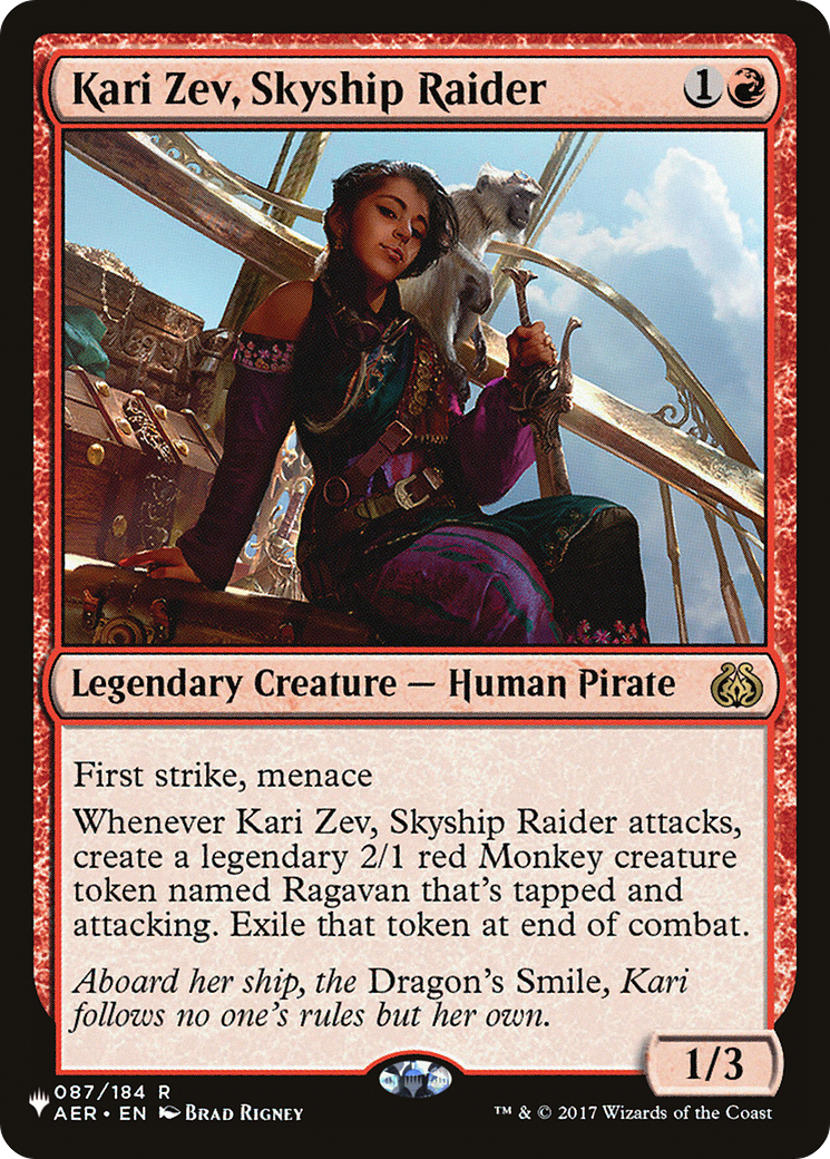 Kari Zev, Skyship Raider [La liste] 