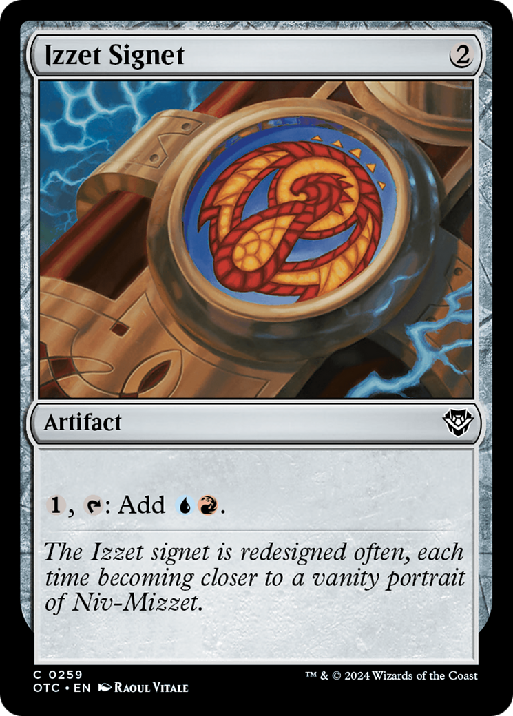 Izzet Signet [Commandant des hors-la-loi de Thunder Junction] 
