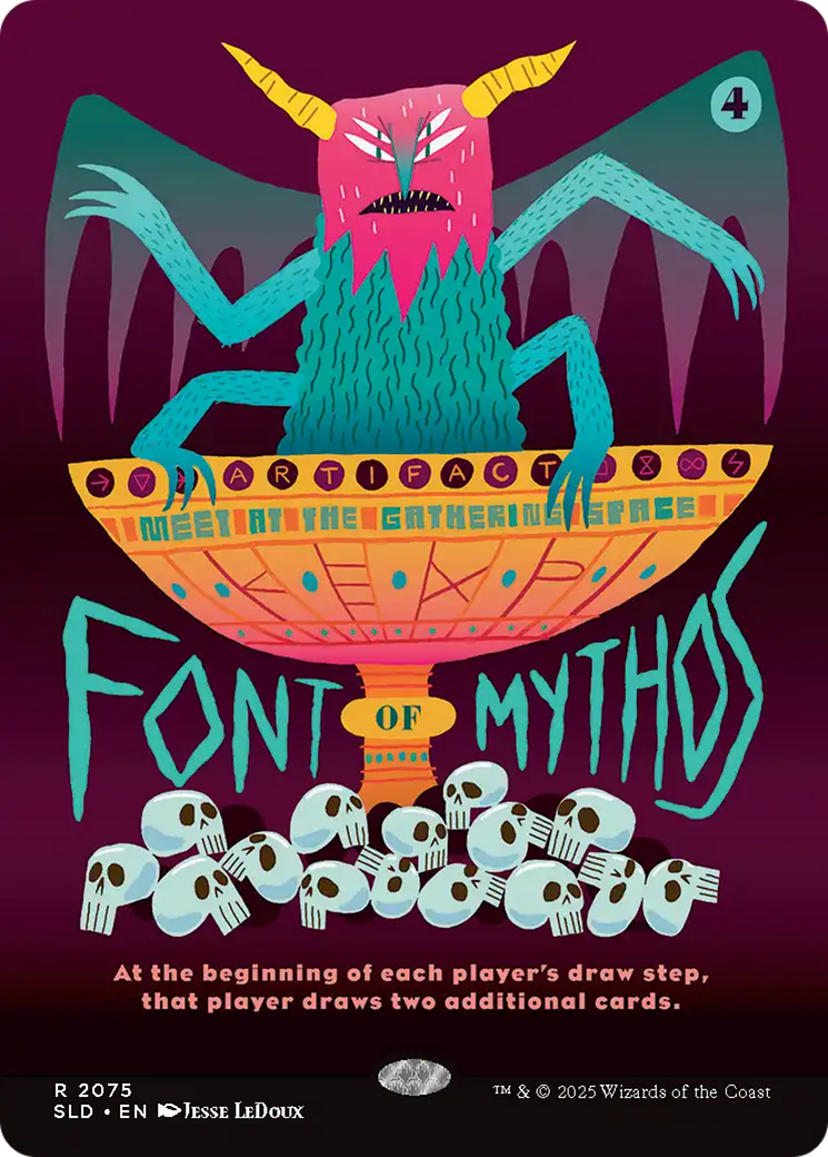 Font of Mythos (SLD-2075) - Secret Lair Drop (Borderless) Foil