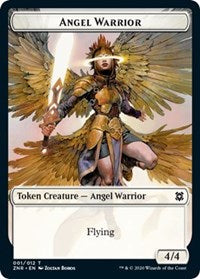Angel Warrior // Jeton double face Hydra [Jetons Zendikar Rising] 