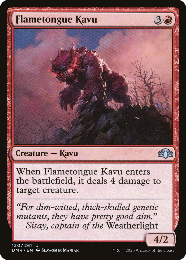 Langue de feu Kavu [Dominaria Remastered] 