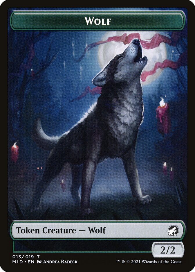 Loup (013) // Trésor (015) Jeton double face [Challenger Decks 2022 Jetons] 