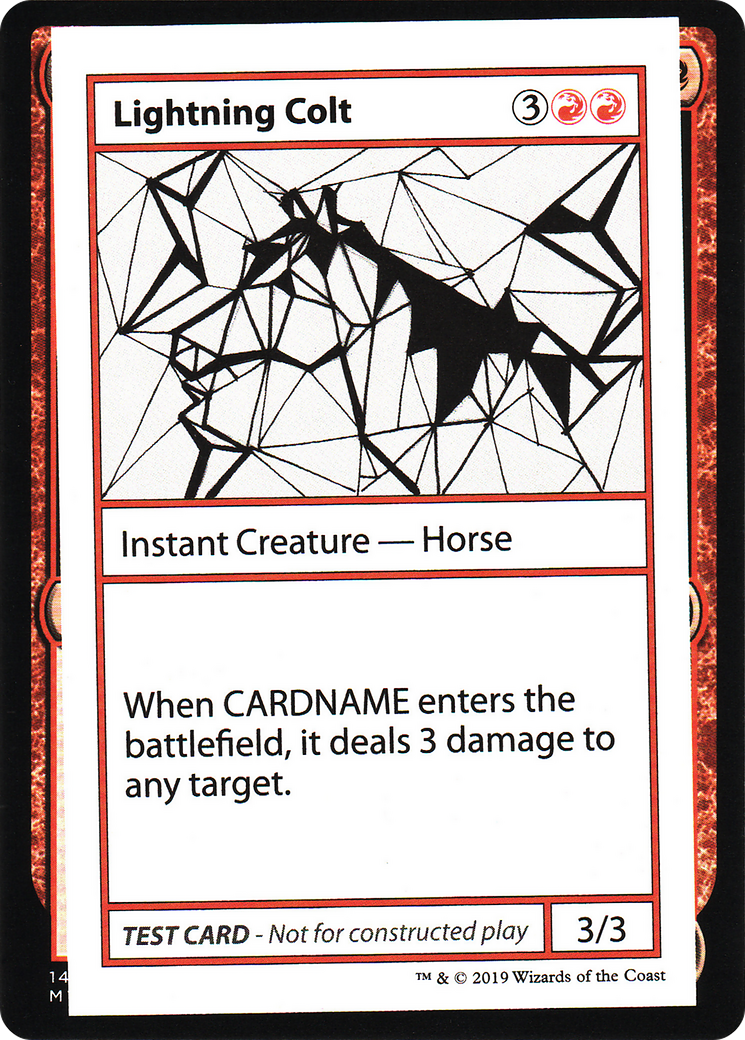 Lightning Colt (CMB1-057) - Mystery Booster Playtest Cards 2021