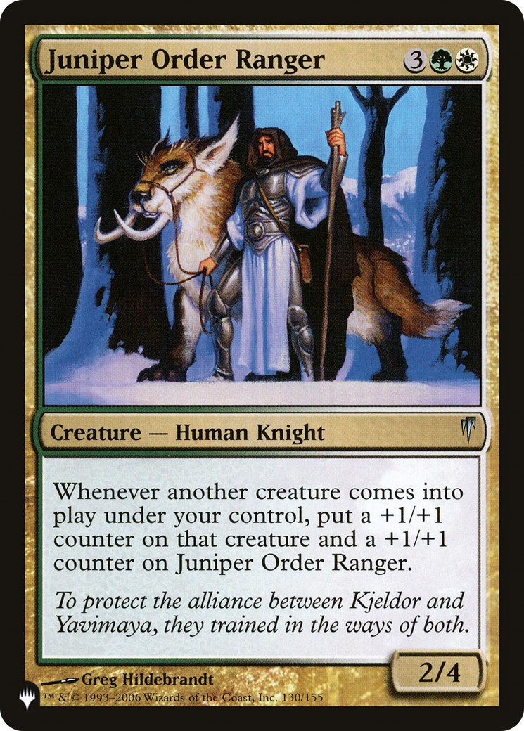 Juniper Order Ranger [La liste] 