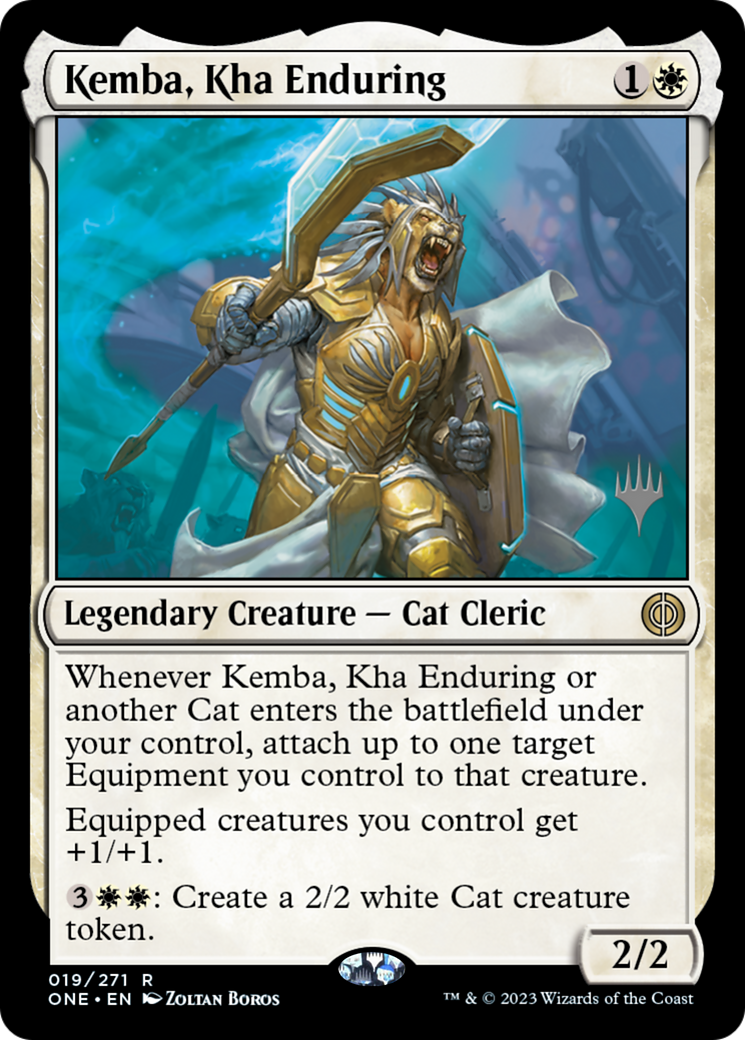 Kemba, Kha Enduring (Pack promotionnel) [Phyrexia : All Will Be One Promos] 