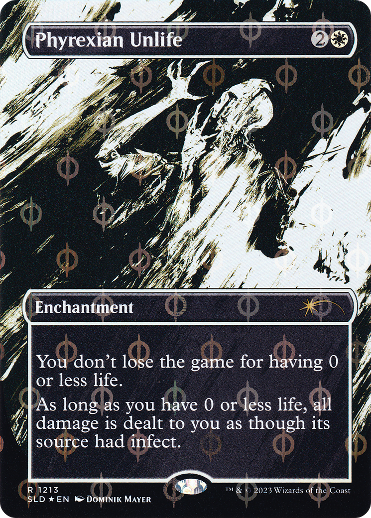 Phyrexian Unlife (Feuille Ichor Step-and-Compleat sans bordure) [Série Secret Lair Drop] 