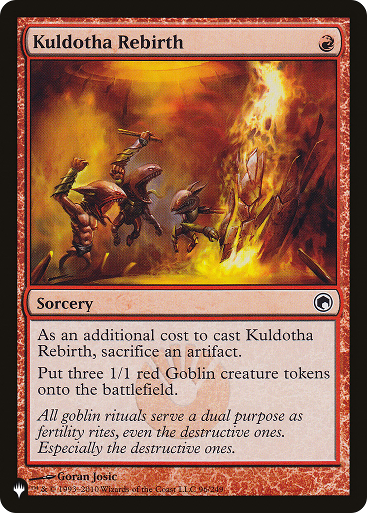 Renaissance de Kuldotha [La liste] 