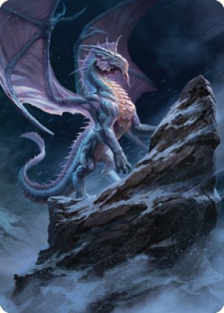 Carte d'art du dragon d'argent antique (06) [Commander Legends : Battle for Baldur's Gate Art Series] 