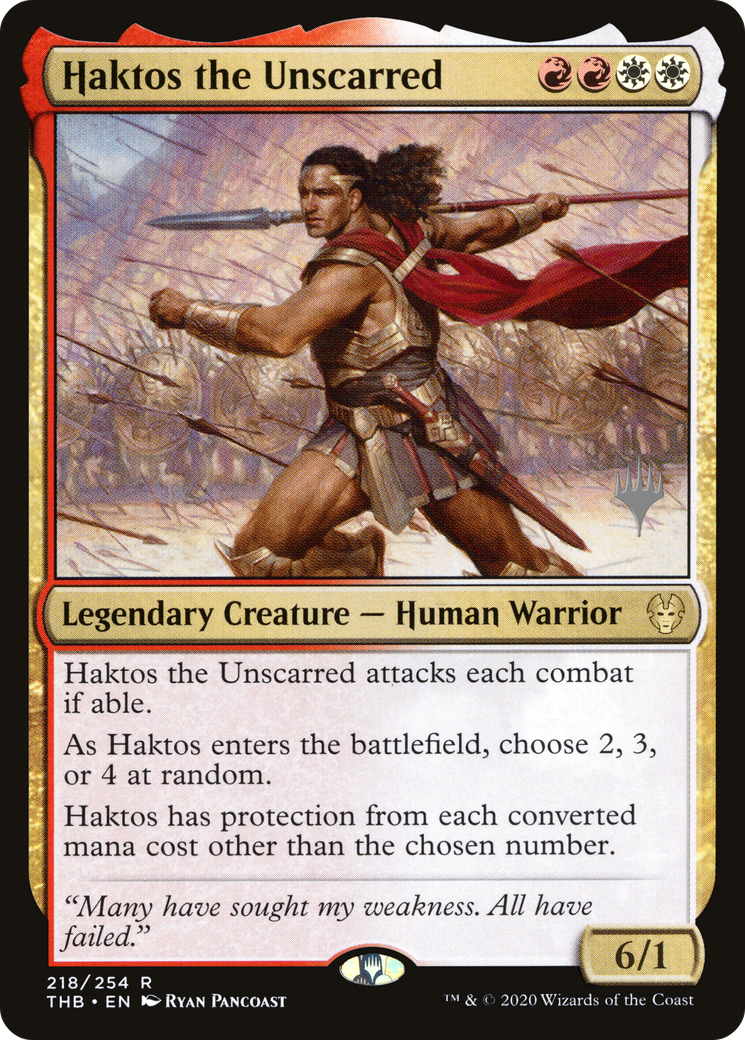Haktos l'Indemne (Pack Promo) [Theros Beyond Death Promos] 