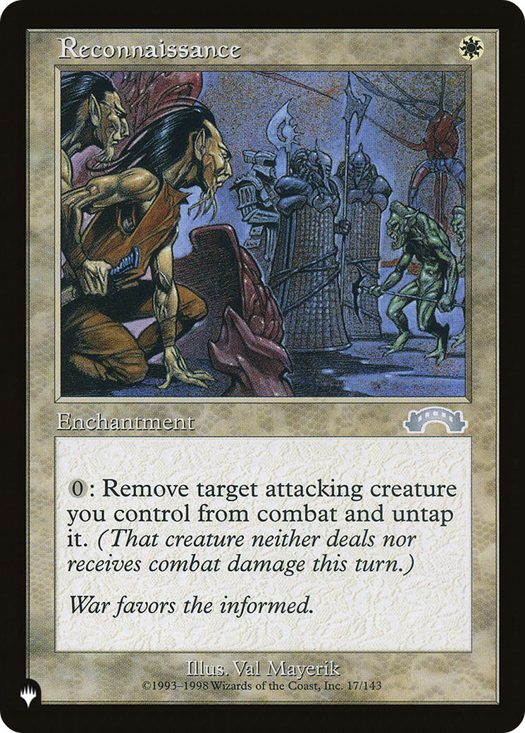 Reconnaissance (LIST-EXO-17) - The List