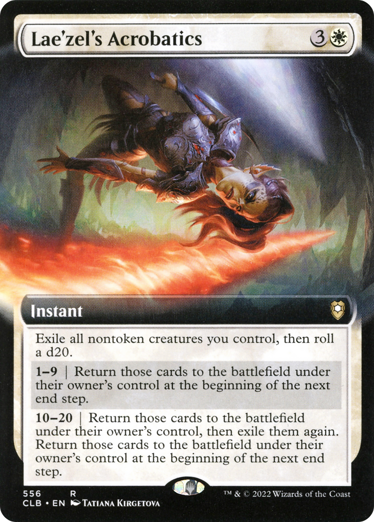Acrobaties de Lae'zel (art étendu) [Commander Legends : Bataille de Baldur's Gate] 