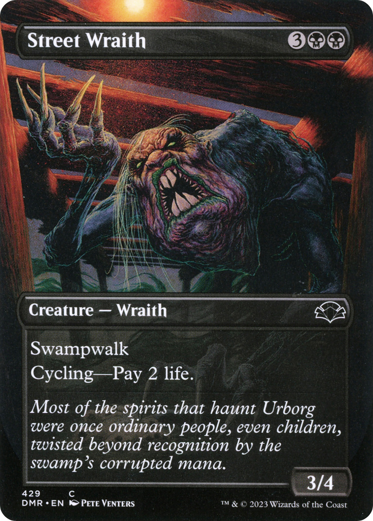 Street Wraith (Art alternatif sans frontières) [Dominaria Remastered] 
