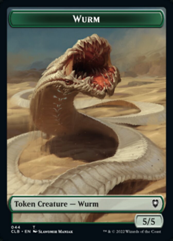 Bête Phyrexian // Jeton double face de Wurm [Commander Legends: Battle for Baldur's Gate Tokens] 