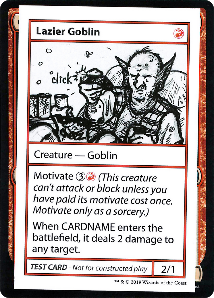 Lazier Goblin (édition 2021) [Cartes de test Mystery Booster] 