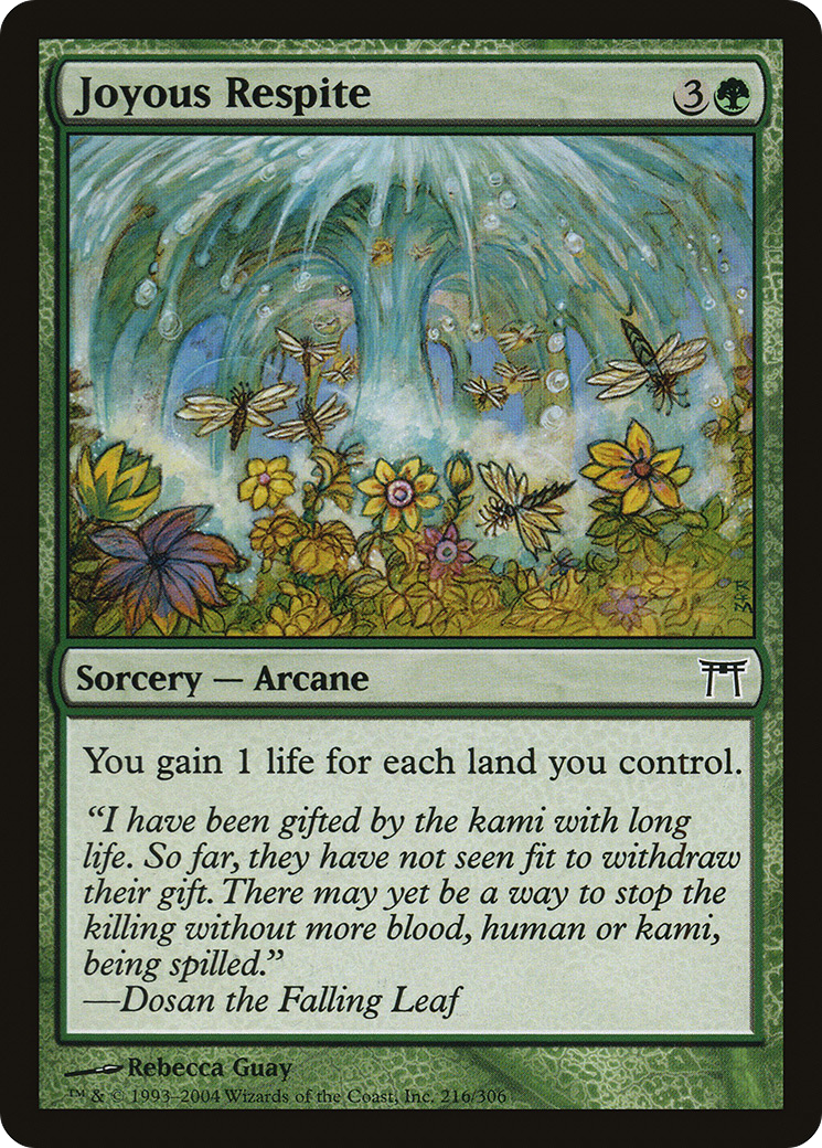 Joyous Respite (CHK-216) - Champions of Kamigawa