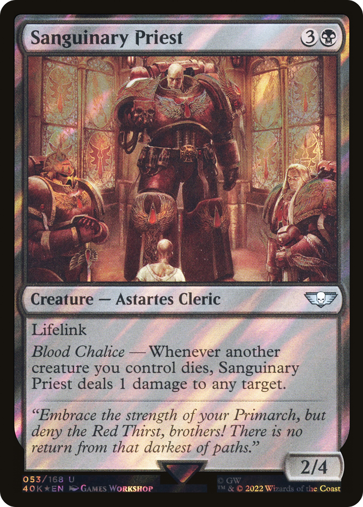 Prêtre Sanguinaire (Surge Foil) [Warhammer 40,000] 