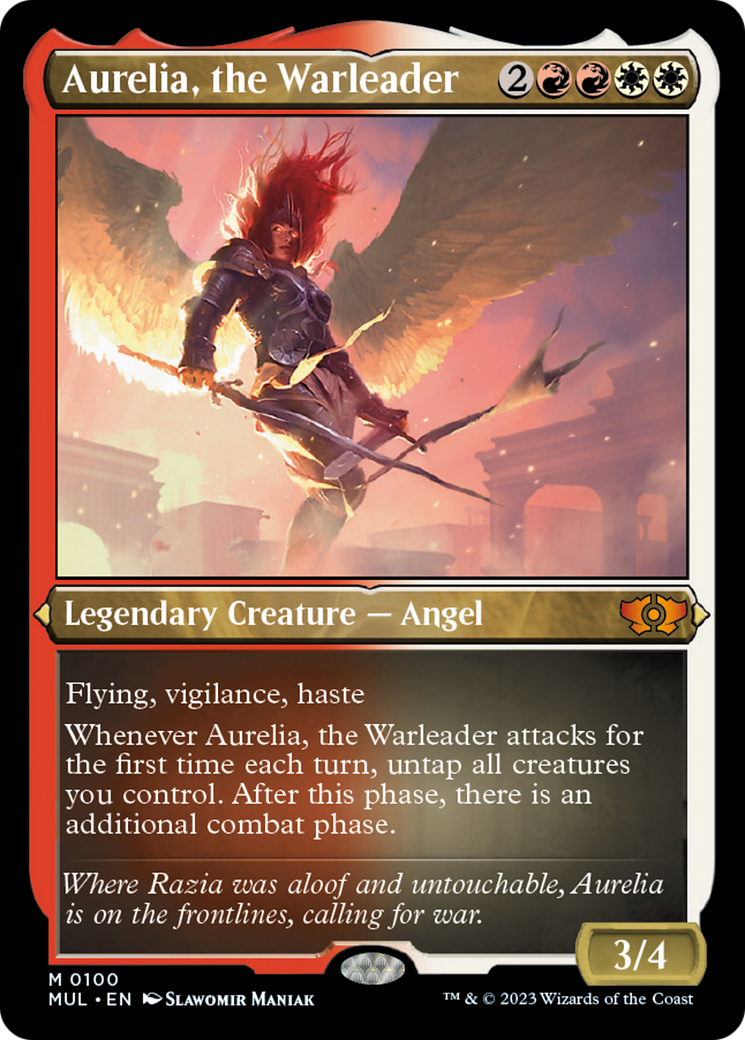 Aurelia, la chef de guerre (Foil Etched) [Légendes multivers] 