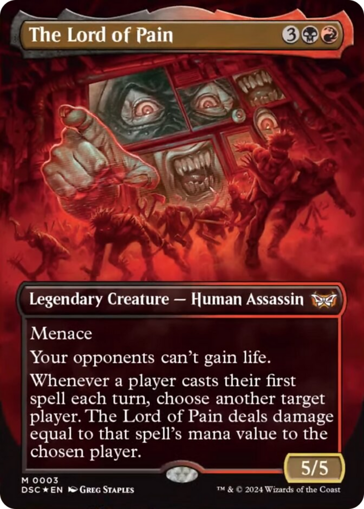 The Lord of Pain (Borderless) (DSC-003) - Duskmourn: House of Horror Commander (Borderless)