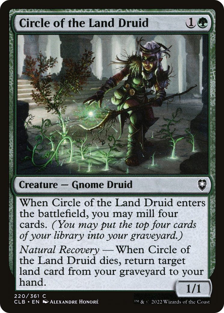 Cercle du Druide terrestre [Commander Legends : Bataille de Baldur's Gate] 