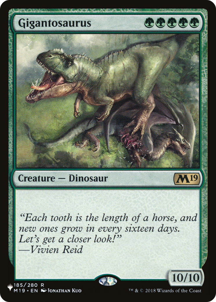 Gigantosaurus (LIST-M19-185) - The List