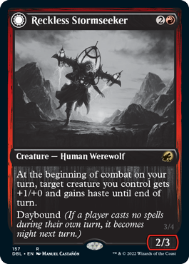 Reckless Stormseeker (DBL-157) - Innistrad: Double Feature: (Double Faced Transform)