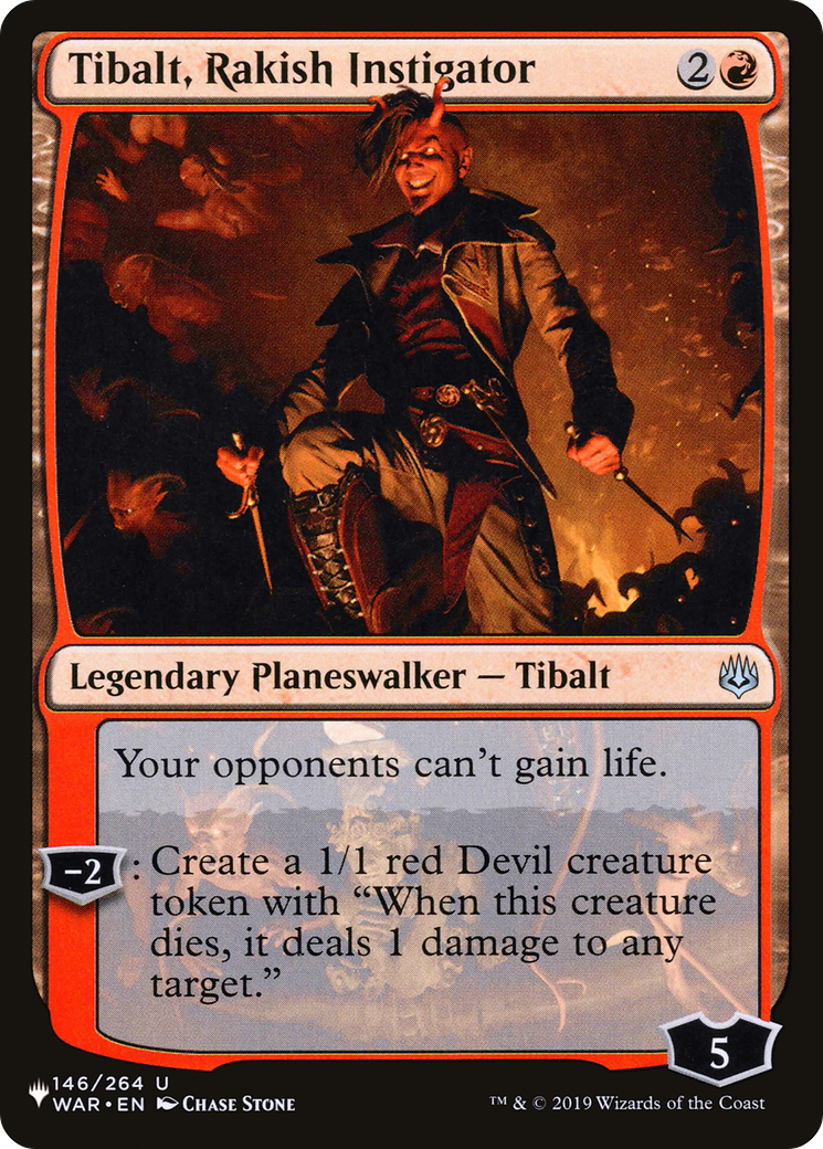 Tibalt, instigateur de Rakish [La liste] 