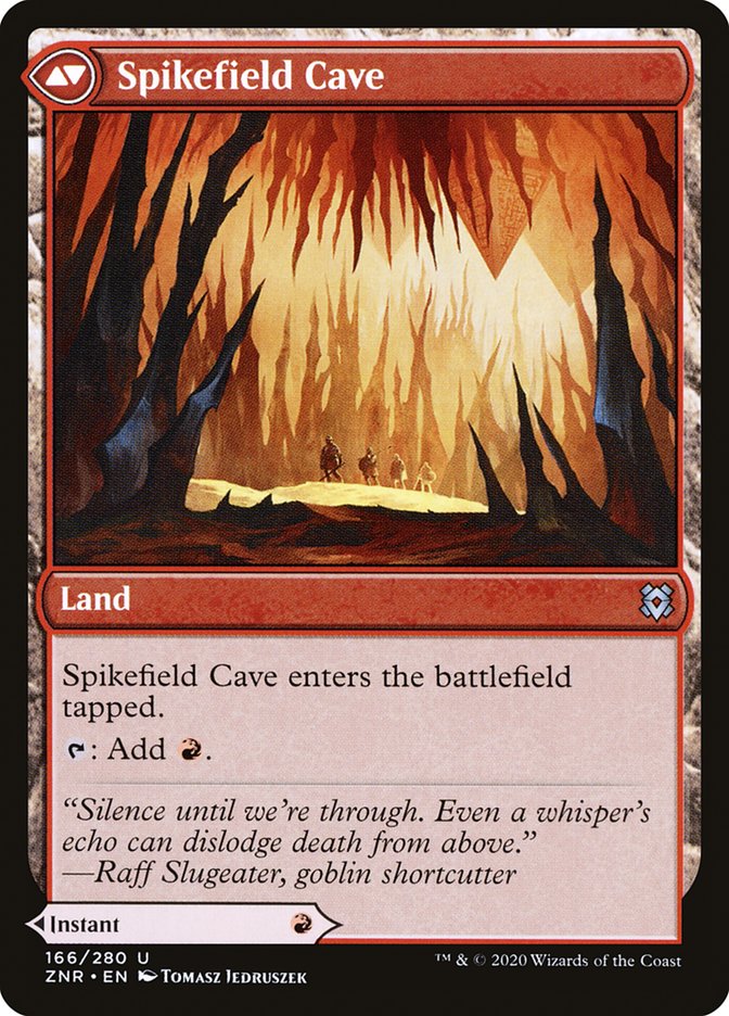Danger de Spikefield // Grotte de Spikefield [Zendikar Rising] 