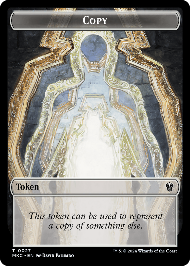 Copie // Jeton double face Zombie [Meurtres à Karlov Manor Commander Tokens] 