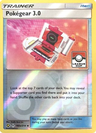 Pokegear 3.0 (League Cup) 182a/214  - Reverse Holofoil - Promo