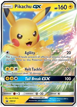 Pikachu GX (SM232) [Soleil et Lune : Promos Black Star] 