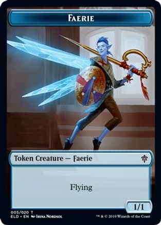 Faerie // Food (016) Double-Sided Token (ELD-5 // 16) - Throne of Eldraine Foil