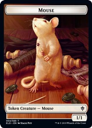 Mouse // Food (017) Double-Sided Token (ELD-4 // 17) - Throne of Eldraine Foil