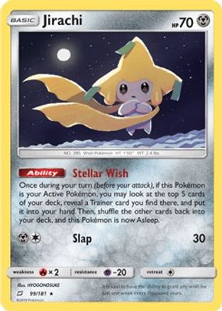 Jirachi (99/181) (Thème Deck exclusif) [Soleil et Lune : Team Up] 