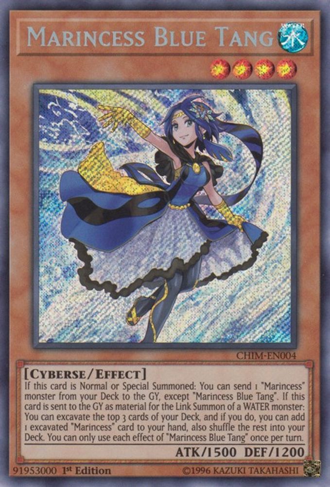 Marincesse Blue Tang [CHIM-EN004] Secret Rare 