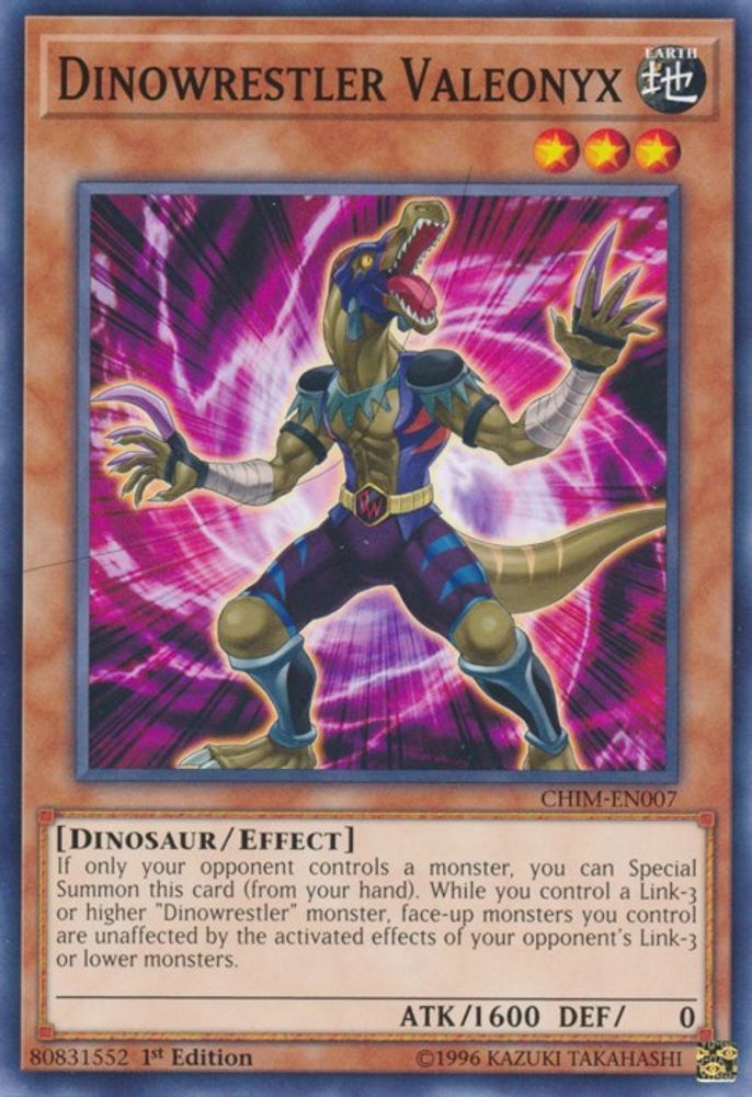 Dinowrestler Valeonyx [CHIM-EN007] Commun 
