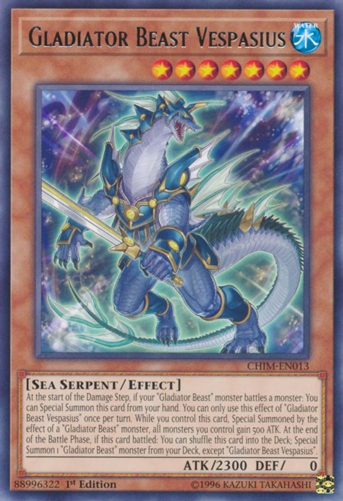 Bête gladiateur Vespasius [CHIM-EN013] Rare 