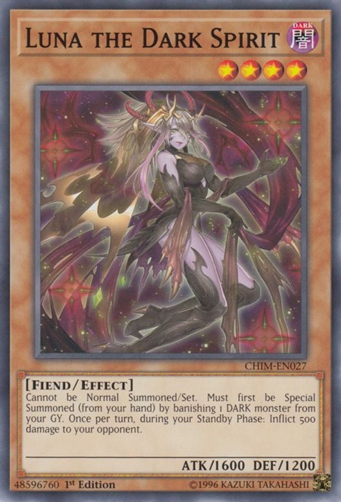 Luna the Dark Spirit (CHIM-EN027) - Common
