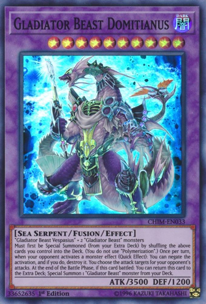 Bête Gladiateur Domitianus [CHIM-EN033] Super Rare 