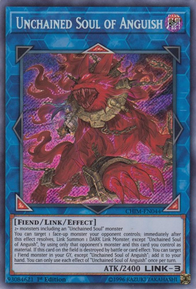 Unchained Soul of Anguish (CHIM-EN044) - Secret Rare