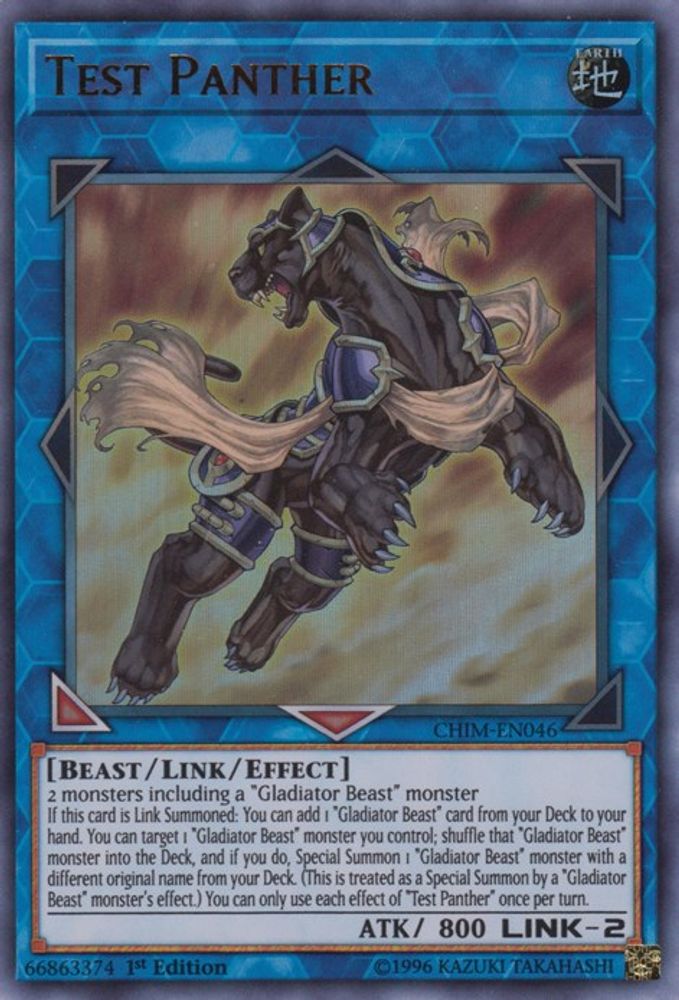 Test Panther (CHIM-EN046) - Ultra Rare