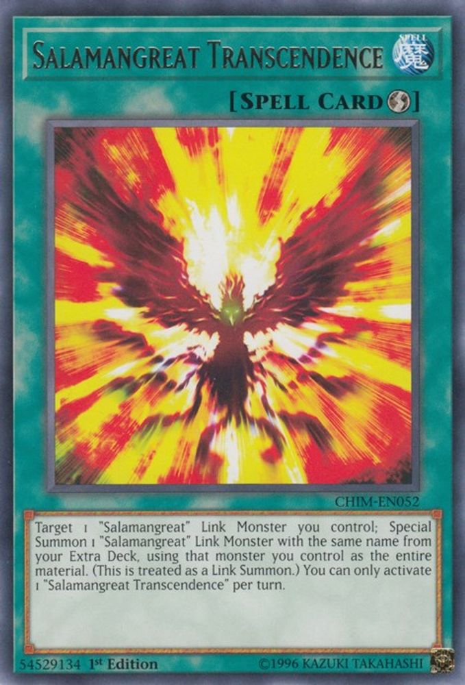 Salamangreat Transcendence (CHIM-EN052) - Rare