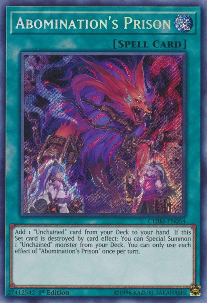 Abomination's Prison (CHIM-EN054) - Secret Rare