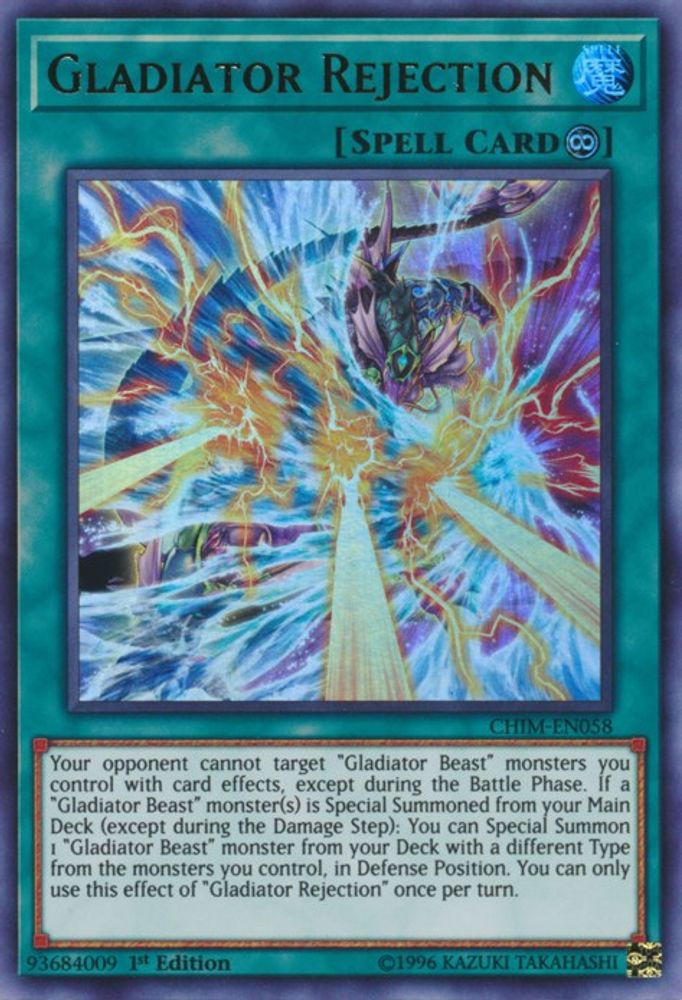 Gladiator Rejection (CHIM-EN058) - Ultra Rare
