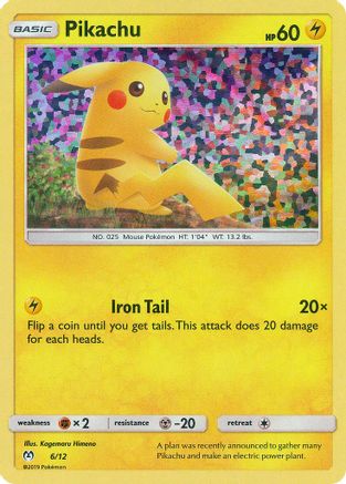 Pikachu (6/12) [Promos McDonald's : Collection 2019] 