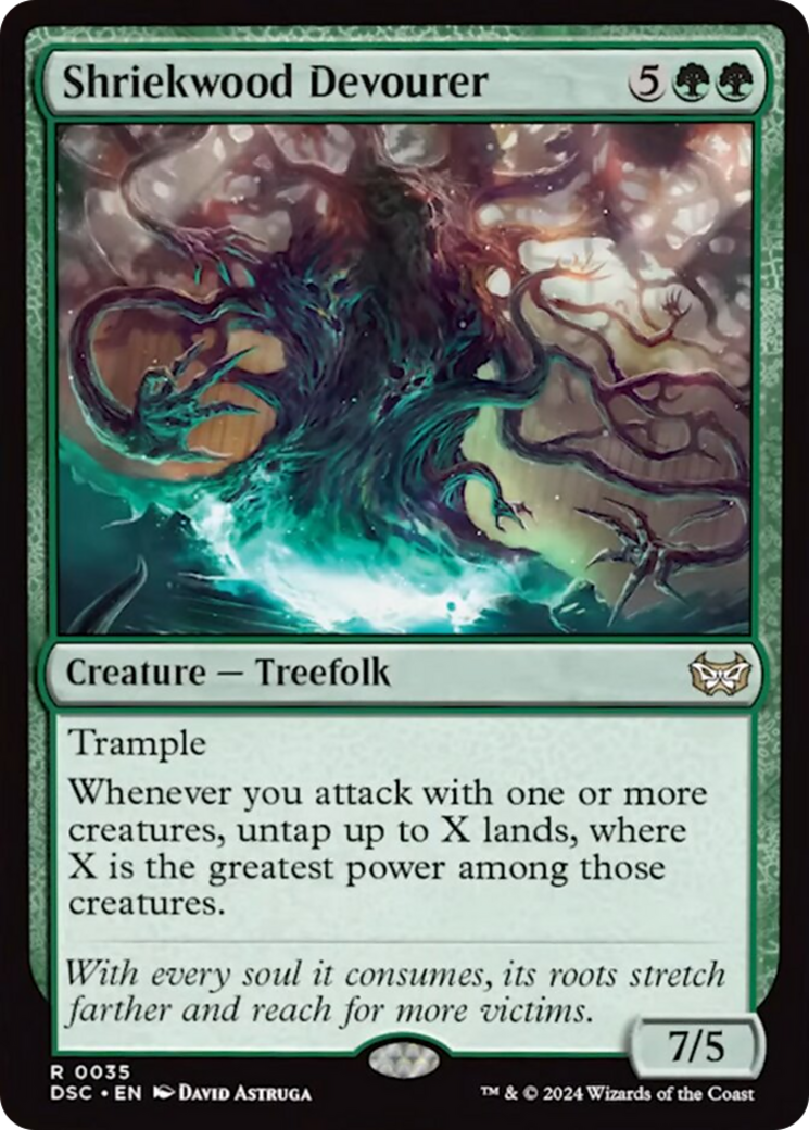 Shriekwood Devourer (Extended Art) (DSC-062) - Duskmourn: House of Horror Commander: (Extended Art)