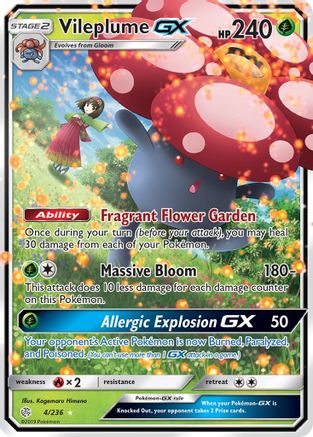 Vileplume GX 004  - Holofoil - Ultra Rare
