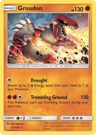 Groudon 113  - Rare