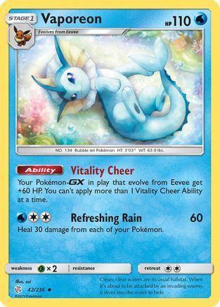 Vaporeon 042  - Uncommon