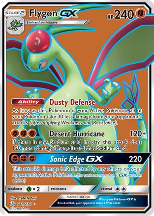 Flygon GX (Full Art)/236  - Holofoil - Ultra Rare